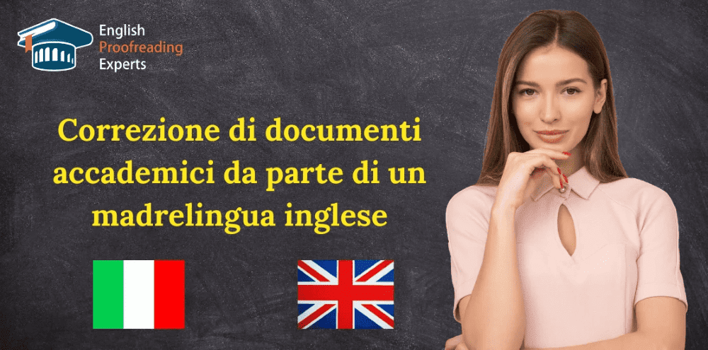 Correzione di documenti accademici da parte di un madrelingua inglese